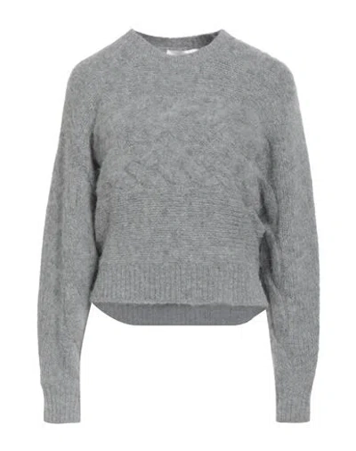 Suoli Woman Sweater Grey Size 4 Acrylic, Alpaca Wool, Polyamide, Wool, Elastane In Gray