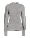 Suoli Woman Sweater Grey Size 8 Synthetic Fibers, Wool, Mohair Wool In Gray
