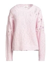 Suoli Woman Sweater Pink Size 4 Wool, Acrylic, Polyamide In Pink