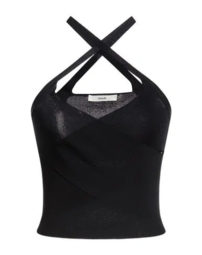 Suoli Woman Top Black Size 4 Viscose, Polyamide