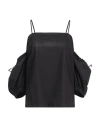 Suoli Woman Top Black Size 6 Cotton In Black