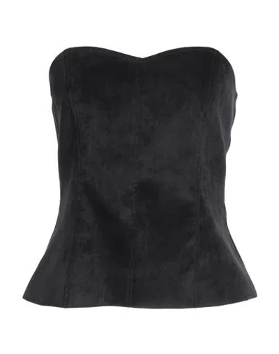 Suoli Woman Top Black Size 6 Polyester, Polyamide, Elastane In Black