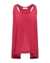 Suoli Woman Top Fuchsia Size 6 Acetate, Silk In Pink