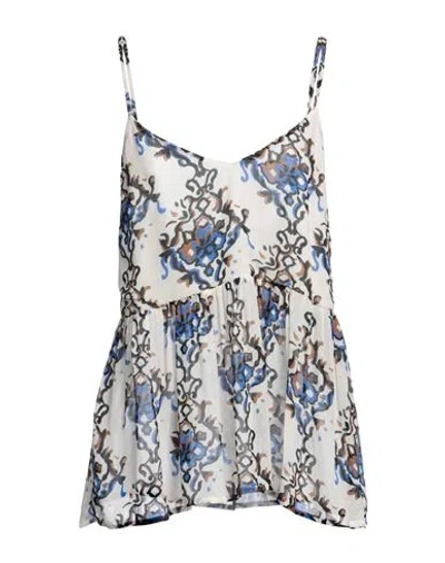 Suoli Woman Top Ivory Size 4 Viscose In White