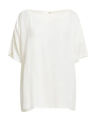 Suoli Woman Top Off White Size 8 Acetate, Silk