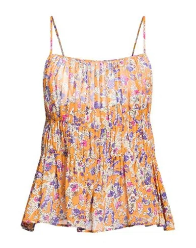 Suoli Woman Top Orange Size 10 Viscose