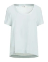 Suoli Woman Top Sky Blue Size 4 Acetate, Silk