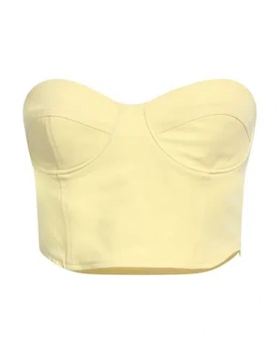 Suoli Woman Top Yellow Size 4 Polyester, Viscose, Elastane