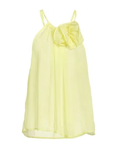 Suoli Woman Top Yellow Size 8 Polyester