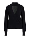 Suoli Woman Turtleneck Black Size 6 Virgin Wool, Acrylic In Black