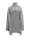 Suoli Woman Turtleneck Grey Size 6 Virgin Wool, Viscose, Polyamide, Cashmere