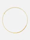 Suot Studio Gold Plated Silver Mix Chains Necklace In Gold