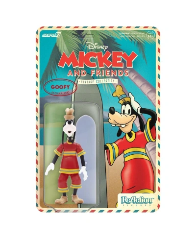 Super 7 Goofy Mickey & Friends Vintage-like Collection Distressed Hawaiian Holiday Reaction Figure In Multi