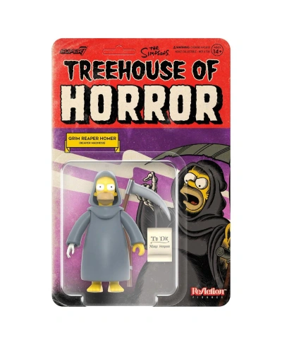 Super 7 Grim Reaper Homer The Simpsons Treehouse Of Horror Reaction Figure In Multi