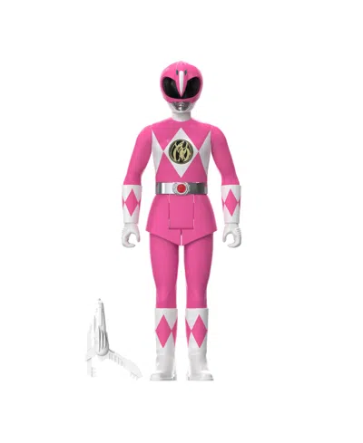 Super 7 Kids' Mighty Morphin Power Rangers Reaction Sdcc 2023 In Pink