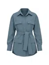 Super Blond Blue Relaxed Solid Shirt In Blue