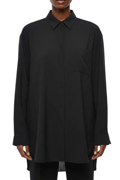 Super Blond Black Relaxed Solid Shirt