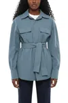Super Blond Blue Relaxed Solid Shirt In Blue