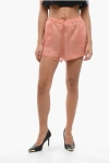 Super Blond Chiffon Pleated Shorts