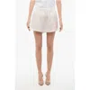 Super Blond Chiffon Pleated Shorts
