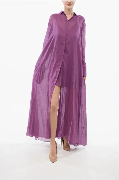 Super Blond Cotton Chemise Dress