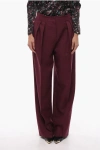 SUPER BLOND FRONT-PLEATED TROUSERS WITH WIDE-LEG