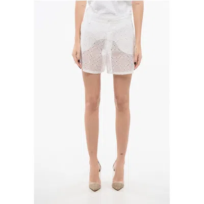Super Blond Sheer Lace Shorts