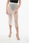 Super Blond Silk Sheer Layered Skirt