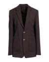 Super Blond Woman Blazer Dark Brown Size 8 Viscose
