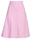 Super Blond Woman Midi Skirt Light Purple Size 4 Wool, Silk In Purple