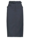Super Blond Woman Midi Skirt Navy Size 8 Viscose