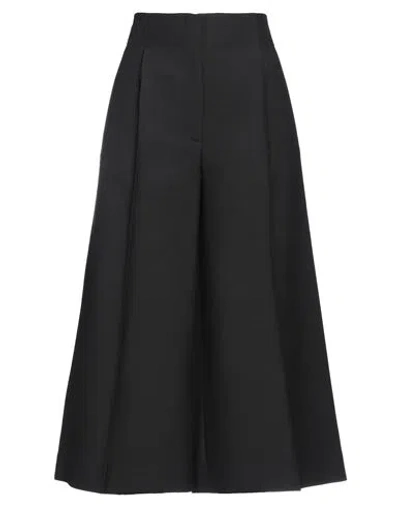 Super Blond Woman Pants Black Size 4 Wool, Silk