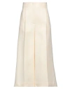 Super Blond Woman Pants Cream Size 2 Wool, Silk In White