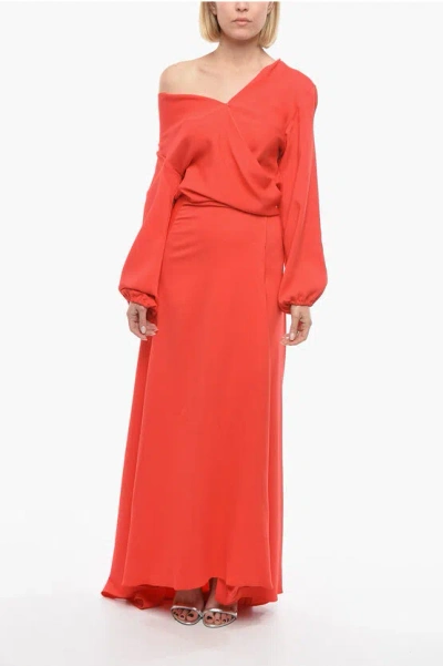 Super Blond Wrap Dress With Belt In Red
