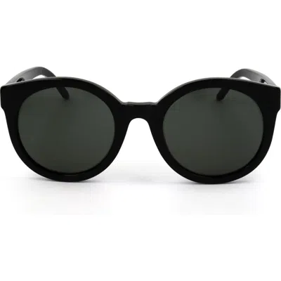 Super By Retrosuperfuture® 47mm Round Sunglasses In Black
