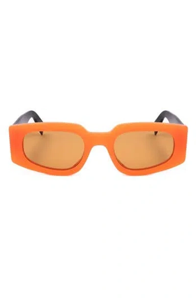 Super By Retrosuperfuture® 50mm Rectangle Sunglasses In Orange