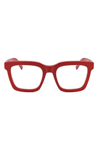 Super By Retrosuperfuture® 50mm Square Reading Glasses In Red
