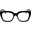 Super By Retrosuperfuture® 51mm Rectangular Reading Glasses In Black