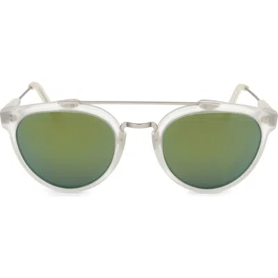 Super By Retrosuperfuture® 51mm Round Sunglasses In Transparent