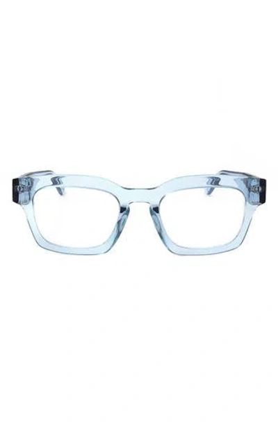 Super By Retrosuperfuture® 52mm Rectangle Optical Glasses In Blue