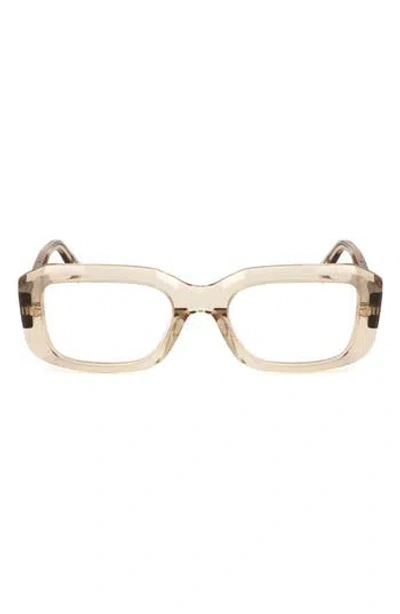 Super By Retrosuperfuture® 52mm Rectangular Reading Glasses In Sand