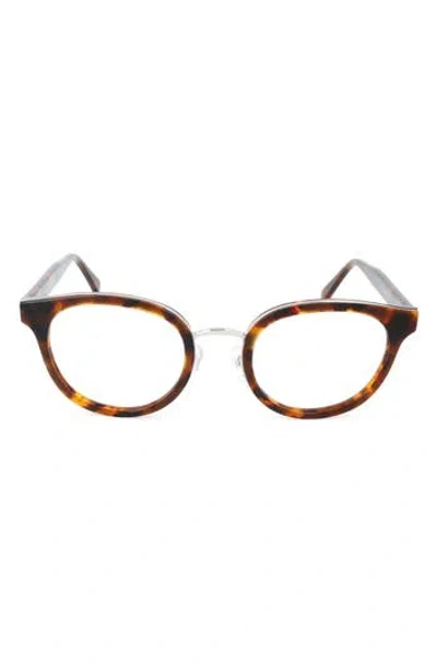 Super By Retrosuperfuture® 52mm Round Optical Glasses In Brown