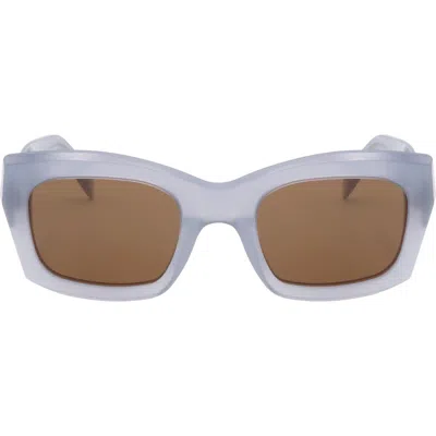 Super By Retrosuperfuture® 52mm Round Sunglasses In Blue/ Green