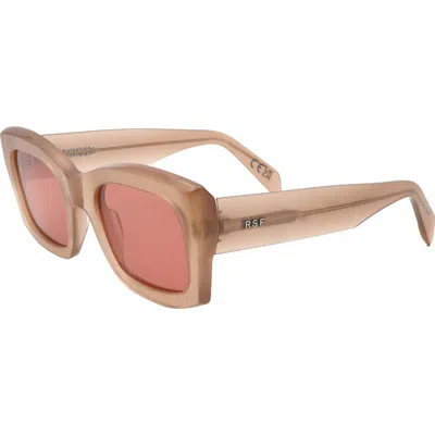 Super By Retrosuperfuture® 52mm Round Sunglasses In Light Brown/ Brown
