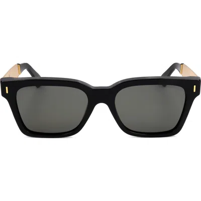 Super By Retrosuperfuture® 52mm Square Sunglasses In Black/ Dark Grey