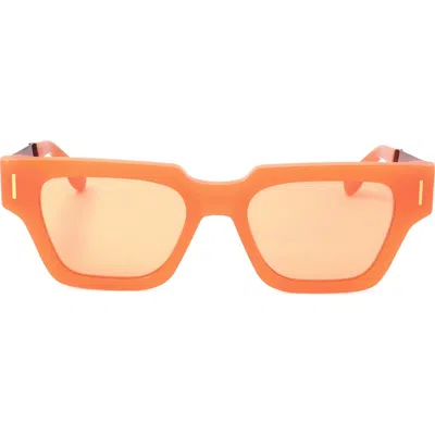 Super By Retrosuperfuture® 52mm Square Sunglasses In Orange/ Orange