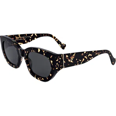 Super By Retrosuperfuture® 53mm Cat Eye Sunglasses In Havana/ Dark Grey