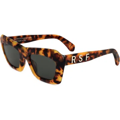 Super By Retrosuperfuture® 53mm Cat Eye Sunglasses In Havana/ Dark Grey