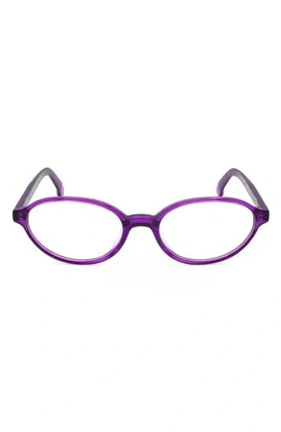 Super By Retrosuperfuture® 53mm Round Optical Glasses In Purple