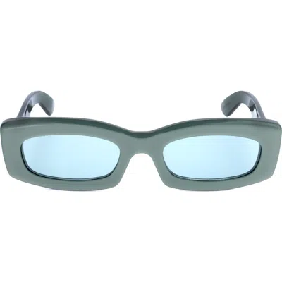 Super By Retrosuperfuture® 53mm Round Sunglasses In Mint/ Green